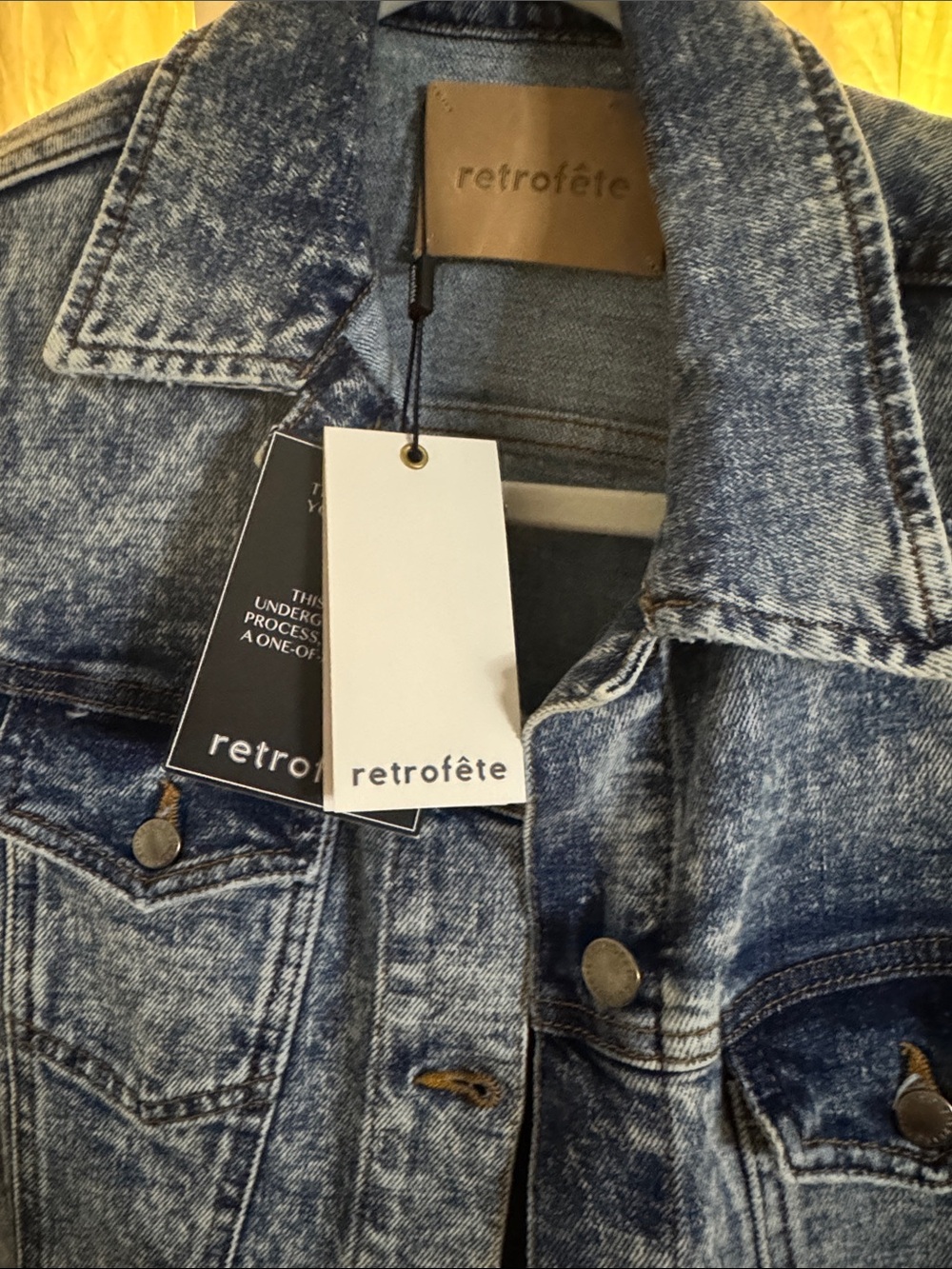 Retrofete Light Blue Denim Mini Shirt Dress - Picture 2 of 2